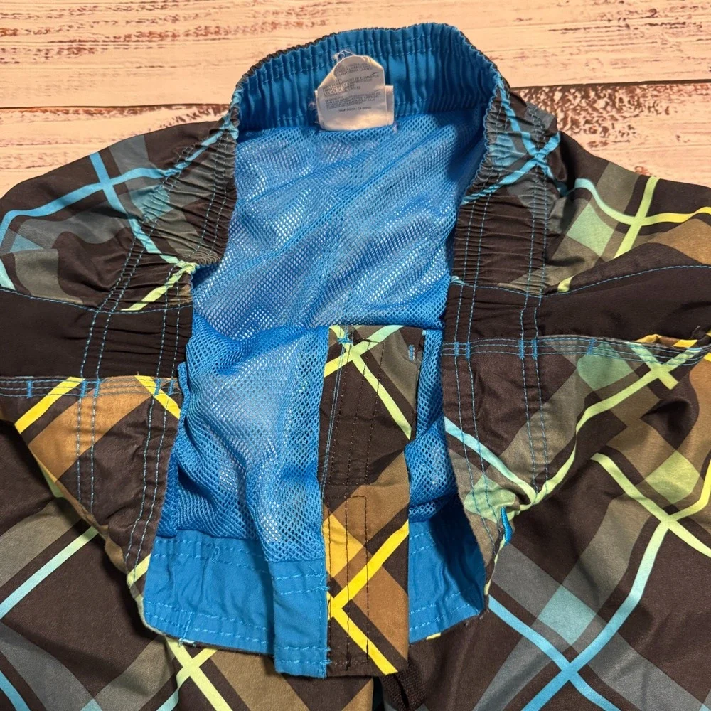 Speedo Swim Shorts Blue Volley‎ Beach Lined Trunks Men's Size Medium 10